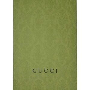 Gucci Green Shoe Box w/Tissue Paper